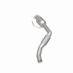 MagnaFlow 280238 oem grade direct-fit catalytic converter, rear three-quarter view of the turntable spin