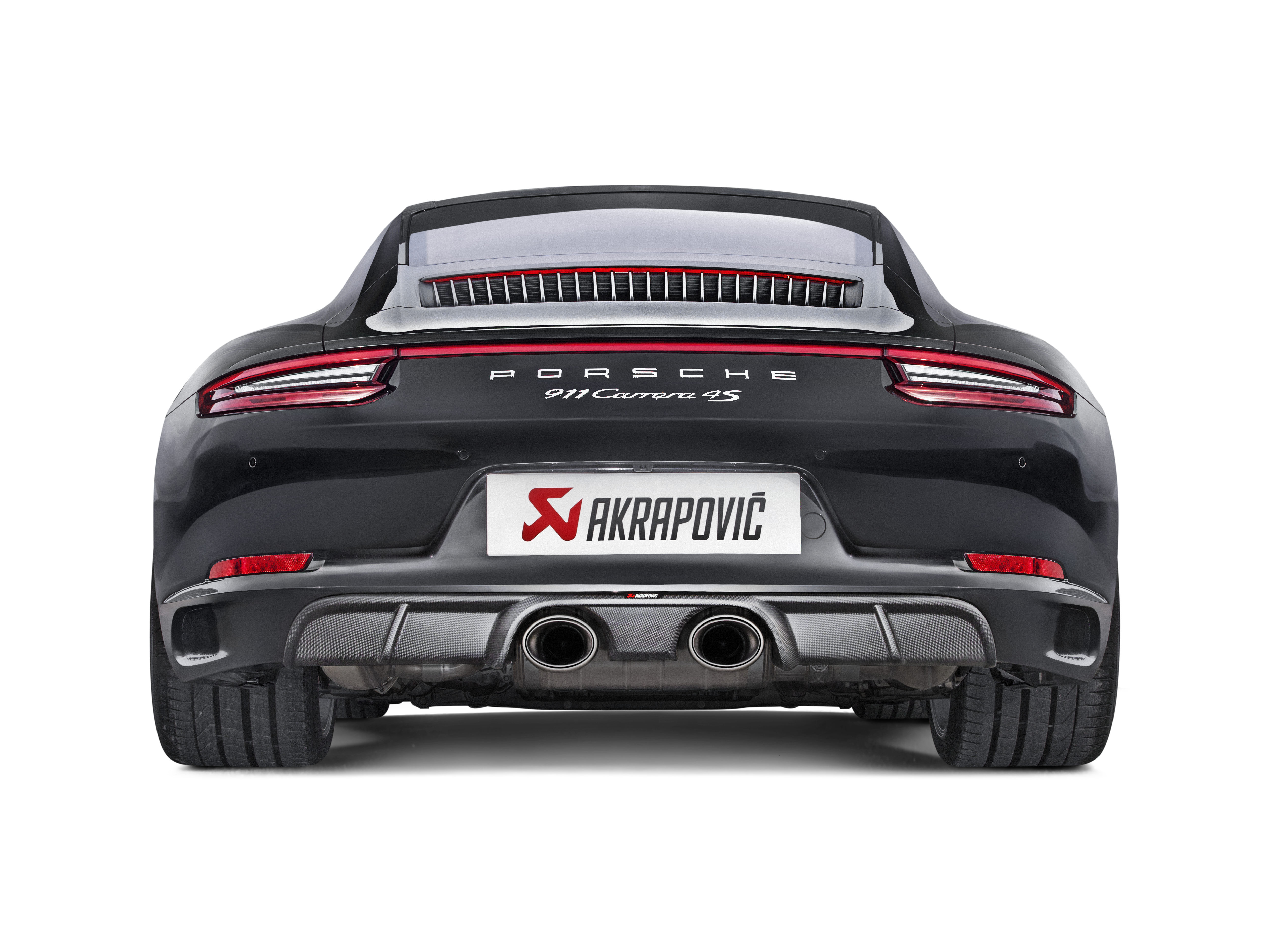 Akrapovic Slip-On Line Titanium Porsche 911 Carrera 991.2 S-PO/TI/5H for Porsche 911 Carrera/S/4/4S/GTS 991.2 2017-2019, detail view