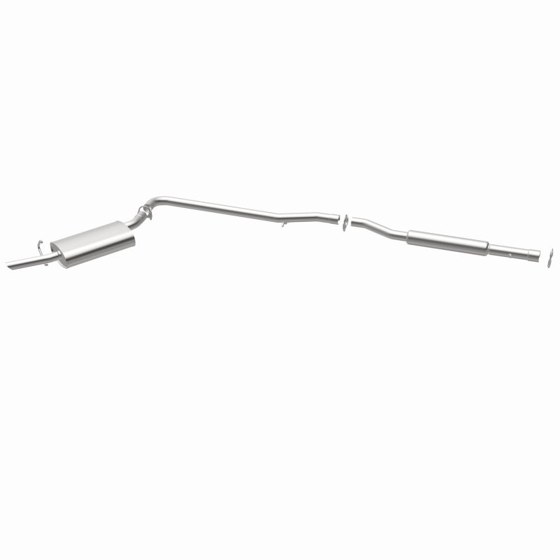 BRExhaust 106-0072 direct-fit exhaust kit, opposite rear three-quarter view of the turntable spin