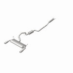 BRExhaust 106-0504 direct-fit exhaust kit, rear view of the turntable spin