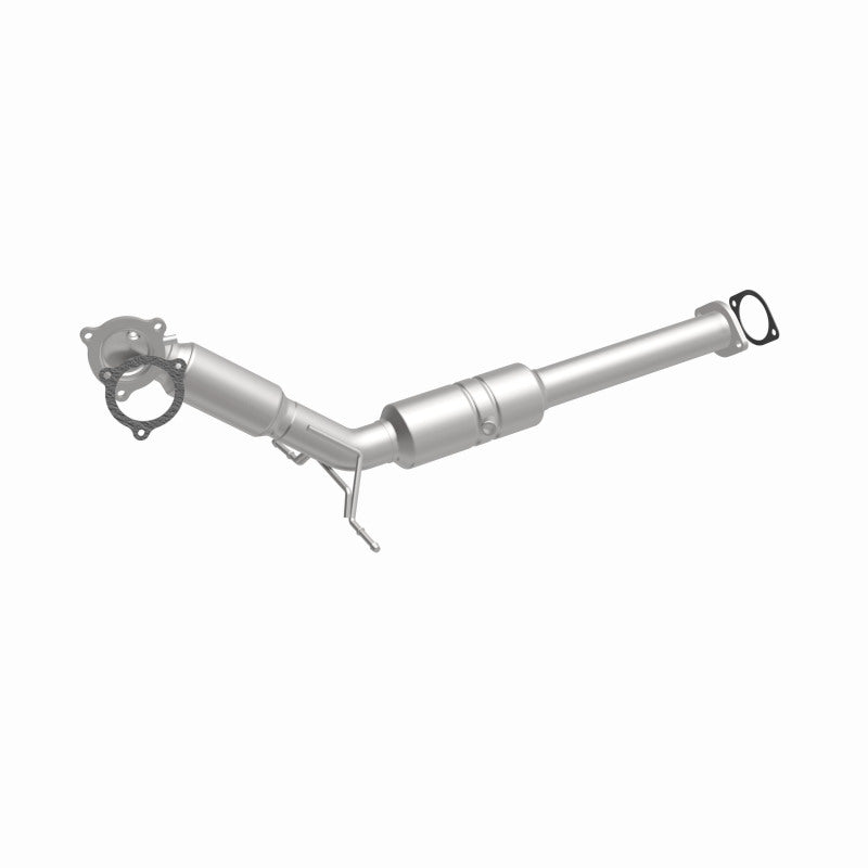 MagnaFlow 4481286 carb direct-fit catalytic converter, front three-quarter view of the turntable spin