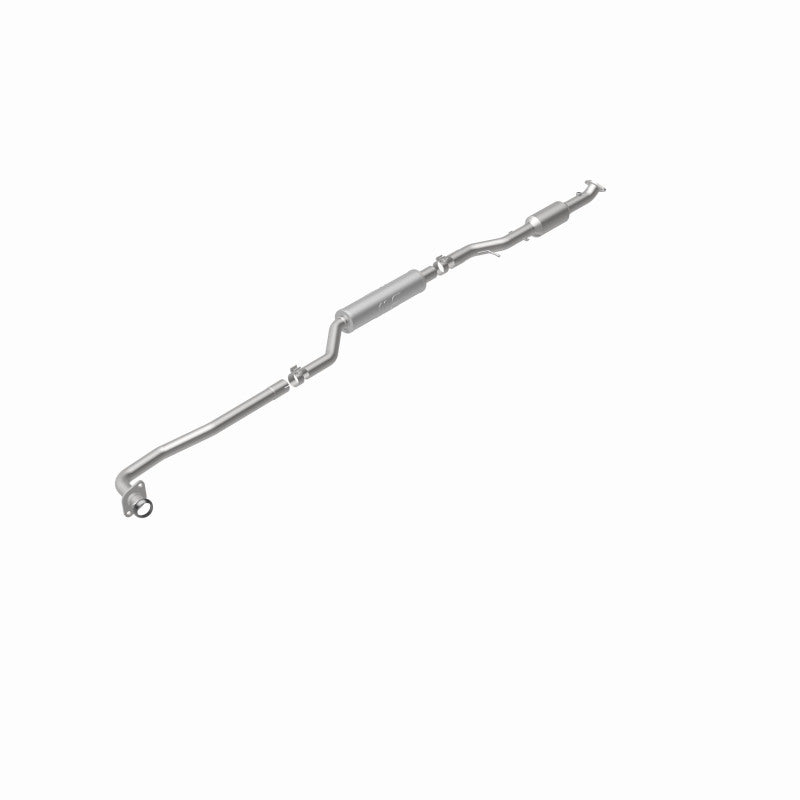 MagnaFlow 5451175 carb direct-fit catalytic converter, rear view of the turntable spin