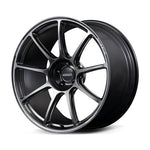 RAYS manufacturer illustration of GT90 in Shining Black Metal for 20x11 5x114.3 +15 mm listing; wheel on white background