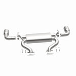 BRExhaust 108-0199 muffler, opposite side view of the turntable spin