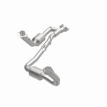 MagnaFlow 4651709 carb direct-fit catalytic converter, opposite front three-quarter view of the turntable spin