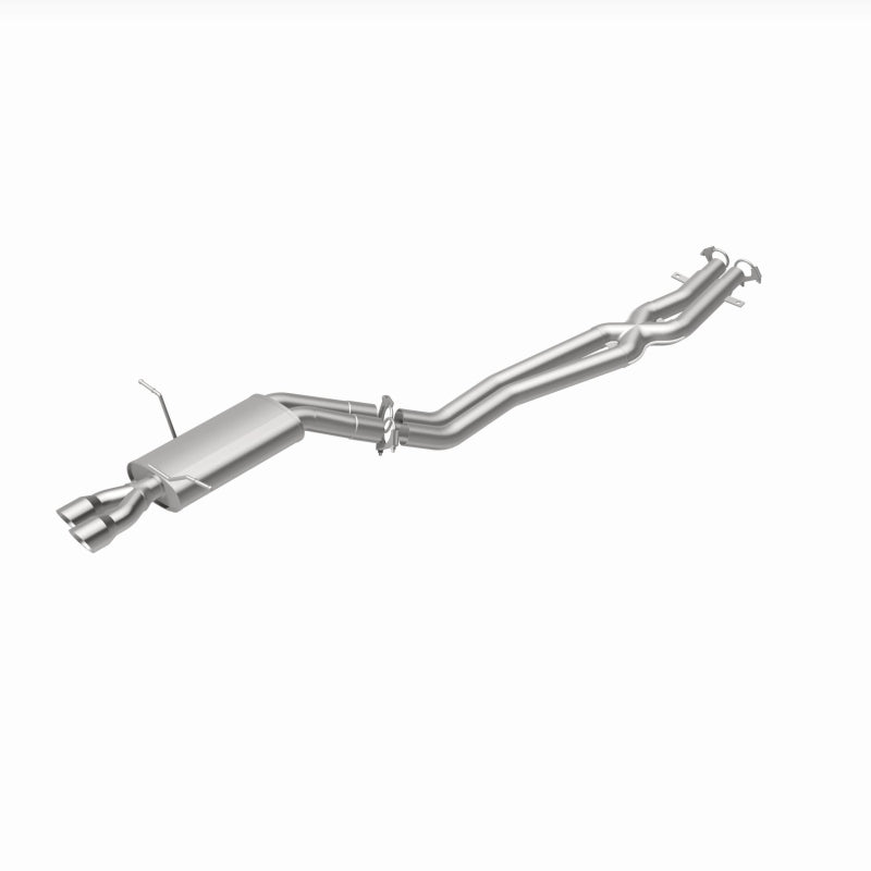 BRExhaust 106-0866 direct-fit exhaust kit, rear view of the turntable spin