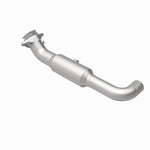 MagnaFlow 5551520 carb direct-fit catalytic converter, rear view of the turntable spin