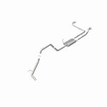 BRExhaust 106-0296 direct-fit exhaust kit, rear view of the turntable spin
