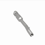 MagnaFlow 4593321 carb direct-fit catalytic converter, rear three-quarter view of the turntable spin