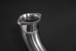 Close-up of a Capristo BMW M6 pipe flange weld