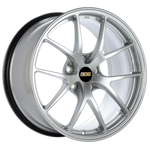 BBS RI-A 19x10.5 5x130 ET43 CB71.6 Diamond Silver Wheel -82mm PFS/Clip Required