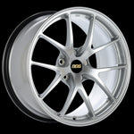 BBS RI-A 18x9.5 5x100 ET45 CB 82mm Diamond Silver Wheel - PFS Ring/Clip Required