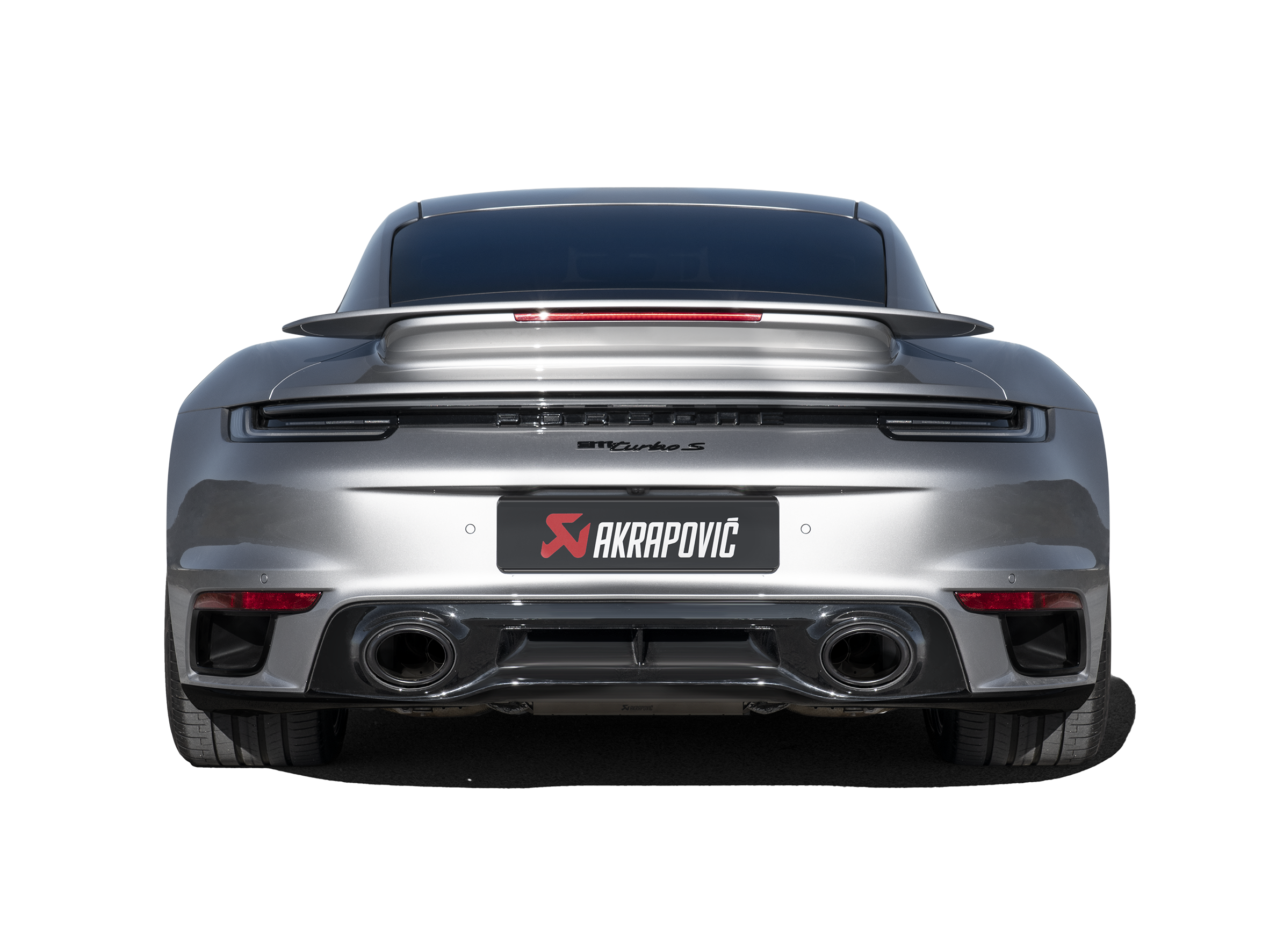 Akrapovic Slip-On Race Line (Titanium) S-PO/TI/19 for Porsche 911 Turbo/Turbo S (992) 2021-2025, side view
