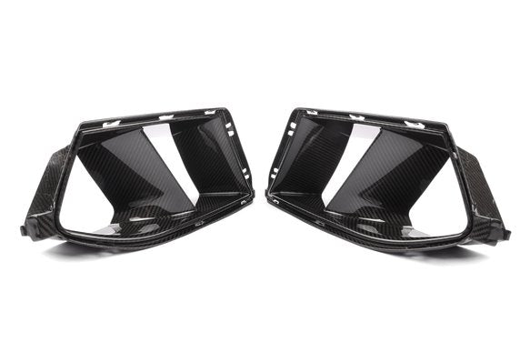 A front view of DINAN AIR INLETS BMW M3/M4 2021-2024 with white background