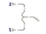 aFe 22-24 Kia Forte GT 1.6L 3in-2.5in 304 Stainless Steel Axle-Back Exhaust w/ Blue Flame Tips