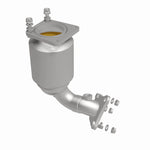 MagnaFlow 5582846 carb direct-fit catalytic converter, side view of the turntable spin