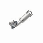MagnaFlow 551547 carb direct-fit catalytic converter, opposite side view of the turntable spin
