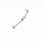 BRExhaust 106-0473 direct-fit exhaust kit, opposite front three-quarter view of the turntable spin