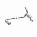 MagnaFlow 5551598 carb direct-fit catalytic converter, opposite side view of the turntable spin