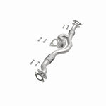 BRExhaust 107-0221 exhaust pipe, opposite front three-quarter view of the turntable spin