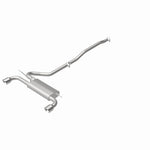 BRExhaust 106-0887 direct-fit exhaust kit, rear view of the turntable spin