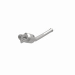 MagnaFlow 5551251 carb manifold converter, opposite front three-quarter view of the turntable spin