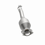 MagnaFlow 557270 carb direct-fit catalytic converter, opposite side view of the turntable spin