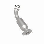 MagnaFlow 5451171 carb direct-fit catalytic converter, rear three-quarter view of the turntable spin