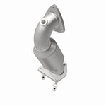 MagnaFlow 4561761 carb direct-fit catalytic converter, rear view of the turntable spin
