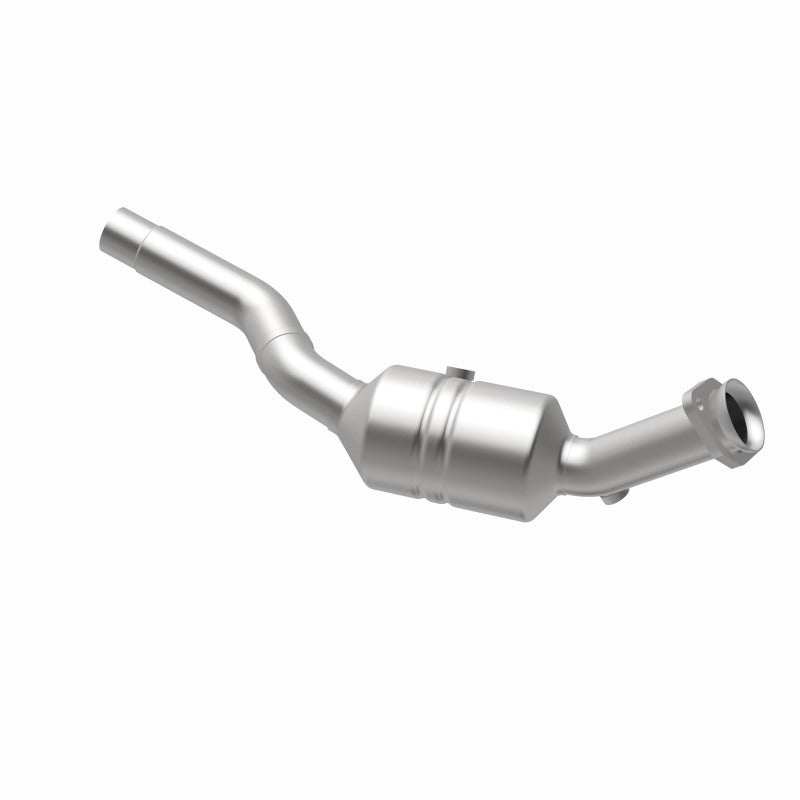MagnaFlow 5461948 carb direct-fit catalytic converter, opposite rear three-quarter view of the turntable spin