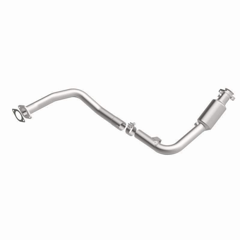 MagnaFlow 5551719 carb direct-fit catalytic converter, rear view of the turntable spin