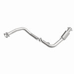 MagnaFlow 5551719 carb direct-fit catalytic converter, rear view of the turntable spin