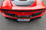 Ferrari 296 - Carbon Fiber Twin Tailpipe Conversion (OEM/Capristo)