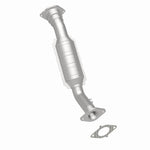 MagnaFlow 5461751 carb direct-fit catalytic converter, rear three-quarter view of the turntable spin