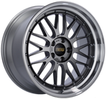 BBS LM 19x8.5 5x114.3 ET43 PFS Diamond Black Center Diamond-Cut Rim Wheel - PFS/Clip Req