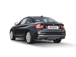 Akrapovic BMW M240i (F22/F23) Slip-On Race Line (Titanium) w/ Titanium Tips S-BM/T/8H for BMW M240i F22/F23 2018-2021, top view