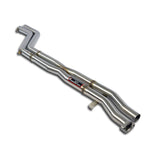 wide view of Supersprint X-Pipe for BMW E36 325i 24v 1990-1995 with white background