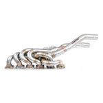 wide view of Supersprint Manifold 100% Stainless steel "Step Design" (Left Hand Drive) for BMW E24 M 635CSi 1984-2005 with white background