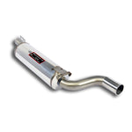 wide view of Supersprint Rear exhaust O70 "S-Bend" exit for BMW E12 528 (M30) 1974-1977 with white background