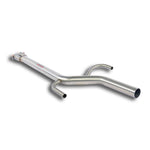 wide view of Supersprint Centre pipe 100% Stainless steel for BMW E24 635 CSi (M30) 1977-2004 with white background