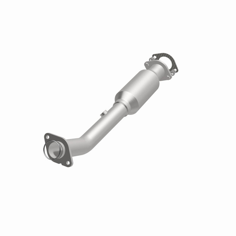 MagnaFlow 4593218 carb direct-fit catalytic converter, opposite front three-quarter view of the turntable spin