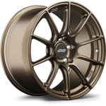Bronze finished alloy wheel with ten-spoke design and five-lug bolt pattern on clean white background - APEX Wheels wheel for 18x9 ET30 5x120 - Satin Bronze