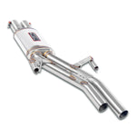 wide view of Supersprint Centre exhaust for BMW E28 528i (M30) 1981-1987 with white background