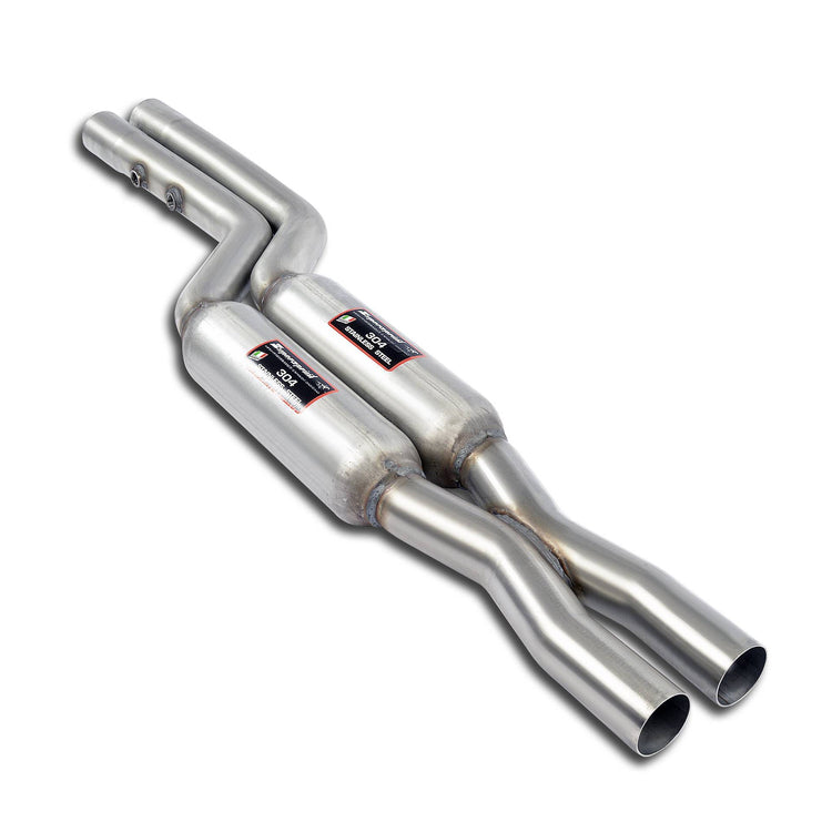 wide view of Supersprint Front exhaust for BMW E30 - S50 / S52 engine conversion 1995-1999 with white background