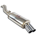 wide front view of Supersprint Rear exhaust OO76 for BMW E30 - S50 / S52 engine conversion 1995-1999 with white background