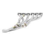 wide back view of Supersprint Manifold (Left Hand Drive) for BMW E30 - S50 / S52 engine conversion 1995-1999 with white background