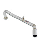 wide view of Supersprint Rear pipe O60 (Muffler delete) for Alfa Romeo 1600 Spider "Duetto" (Osso di seppia) 1966-1968 with white background