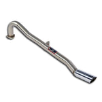 wide view of Supersprint Rear pipe O60 (Muffler delete) for Alfa Romeo Spider 1.6 (Aerodinamica) 1982-1990 with white background