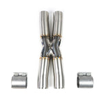 Fabspeed 812 X-pipe with band clamps, front view
