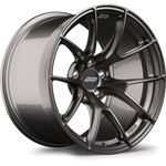 Single forged wheel in dark metallic finish with Y-spoke design and five-bolt mounting pattern on white background - APEX Wheels wheel for 18x11 ET7 5x120 - Anthracite